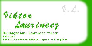 viktor laurinecz business card